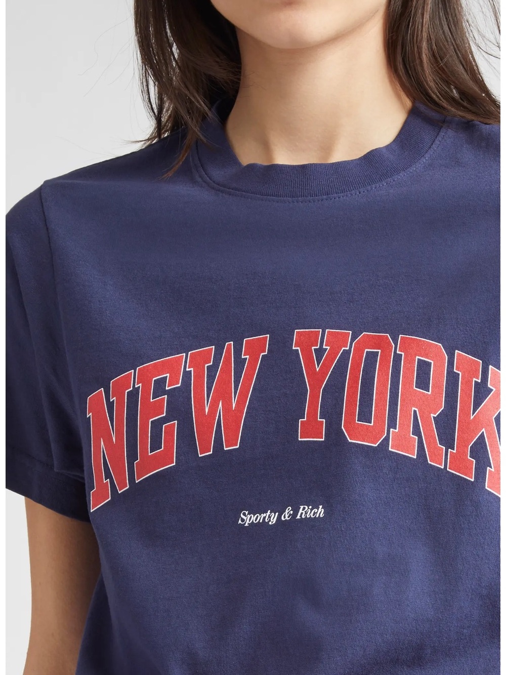 SPORTY & RICH NEW YORK T SHIRT - Picture 2 of 7